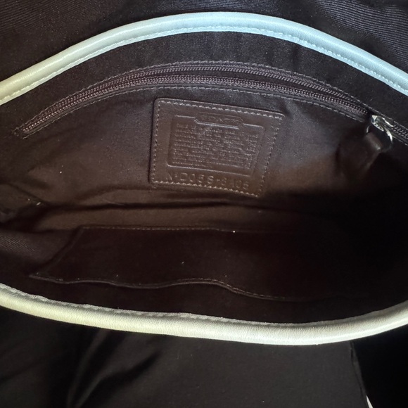 Coach Elegant Off White Leather Shoulder Bag Soho Authentic - Picture 15 of 17